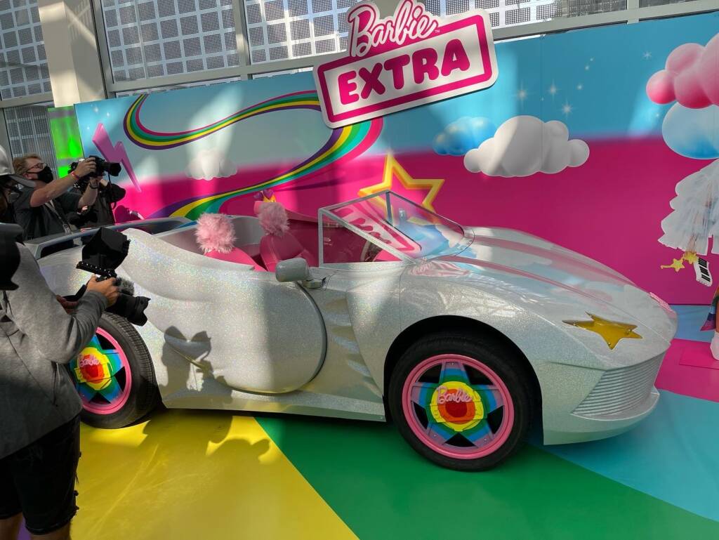 hot wheels barbie extra car